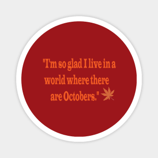 OCTOBER Magnet